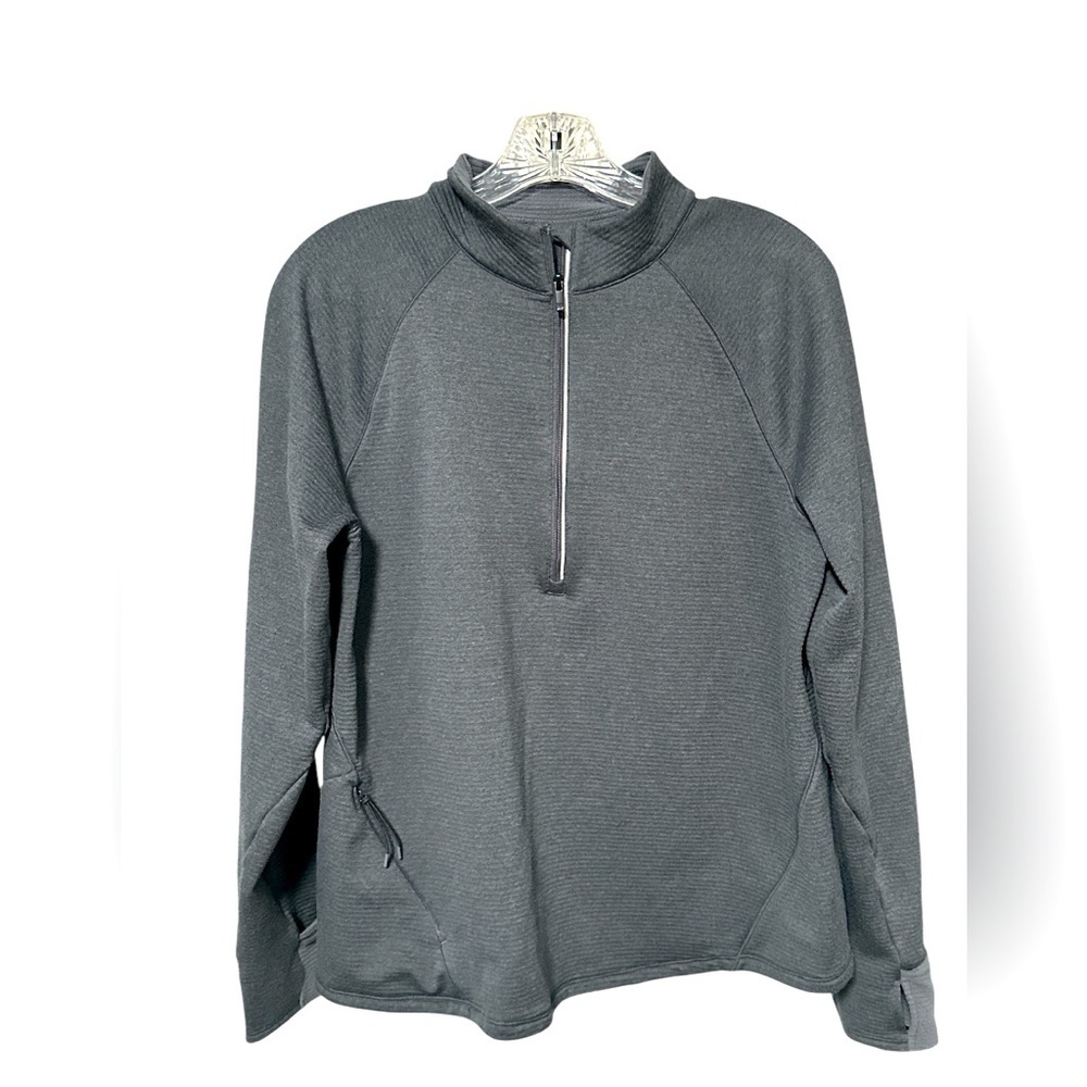 All in Motion‎ Gray Quarter-Zip Pullover